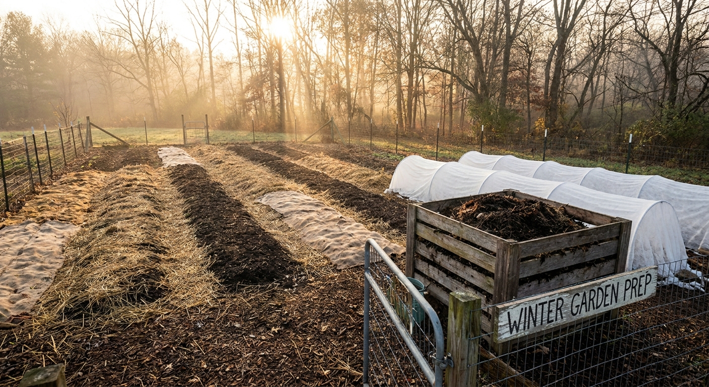 Przygotowanie grządek warzywnych do zimy
