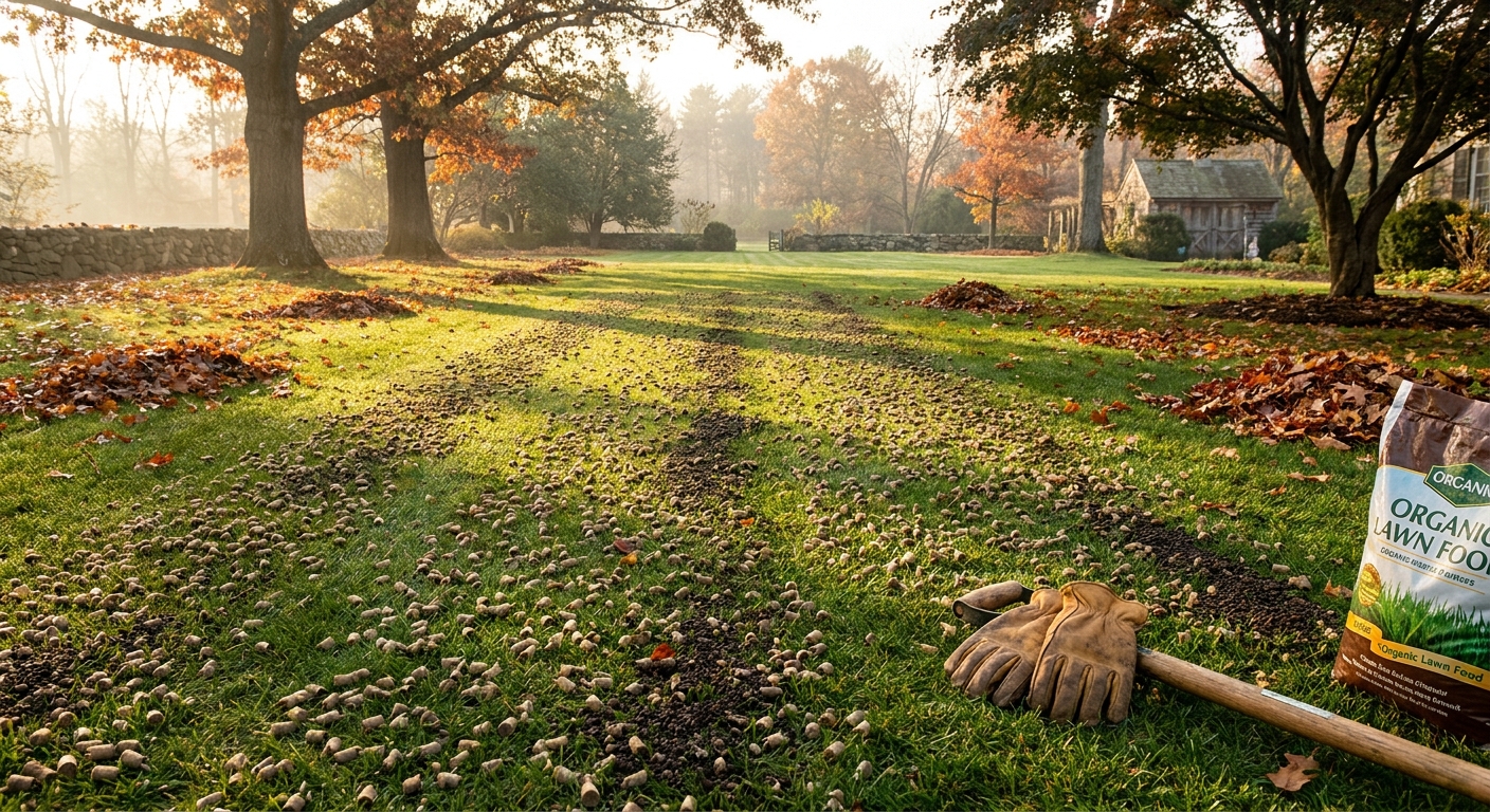Jesienne porządki na trawniku