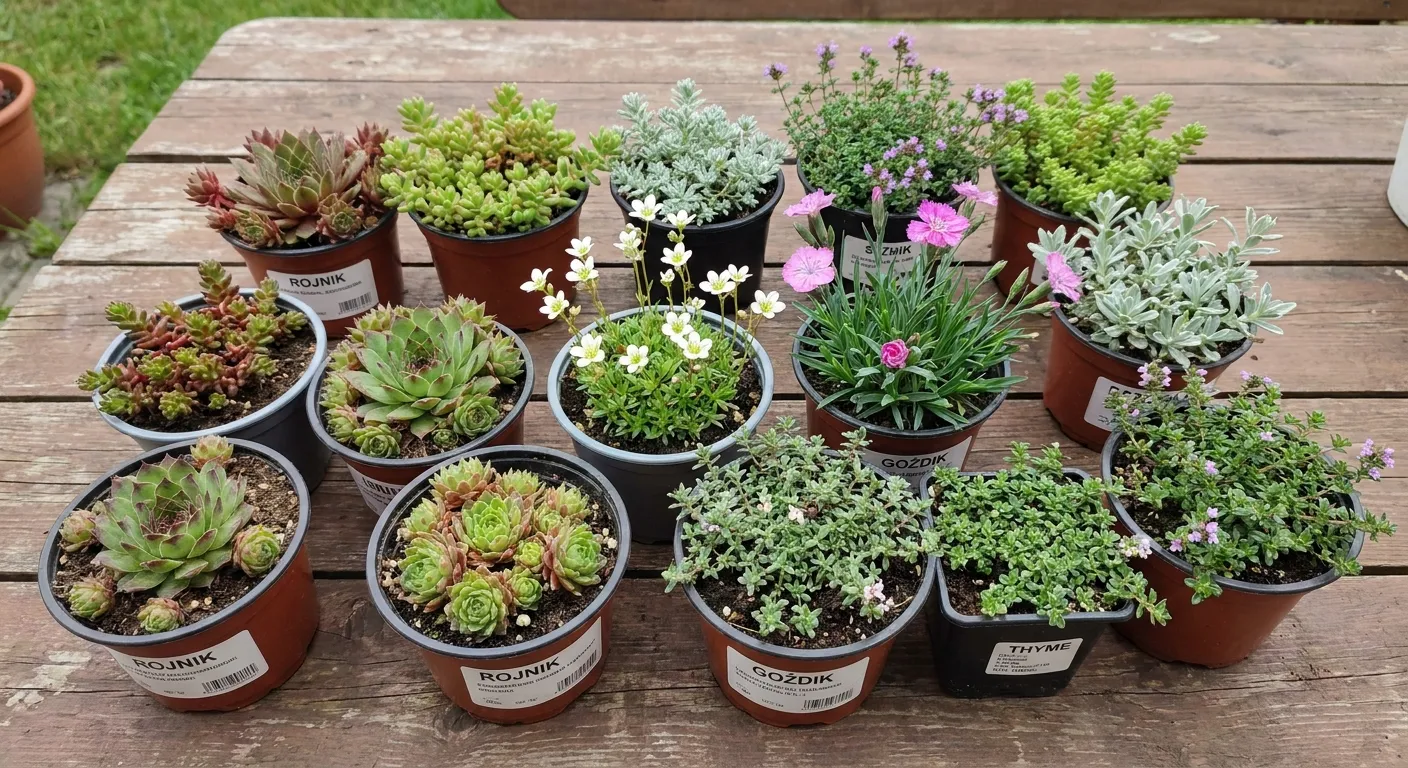 Różnorodne rośliny do posadzenia w skalniaku